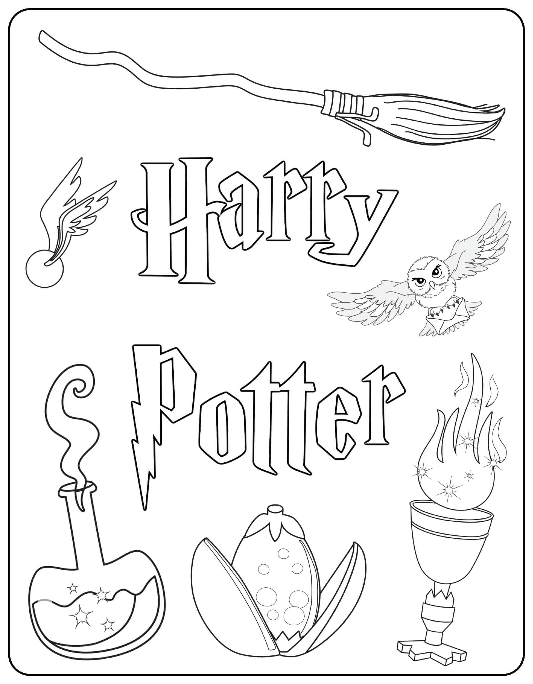 Coloriage Harry Potter Images - Harry potter à imprimer