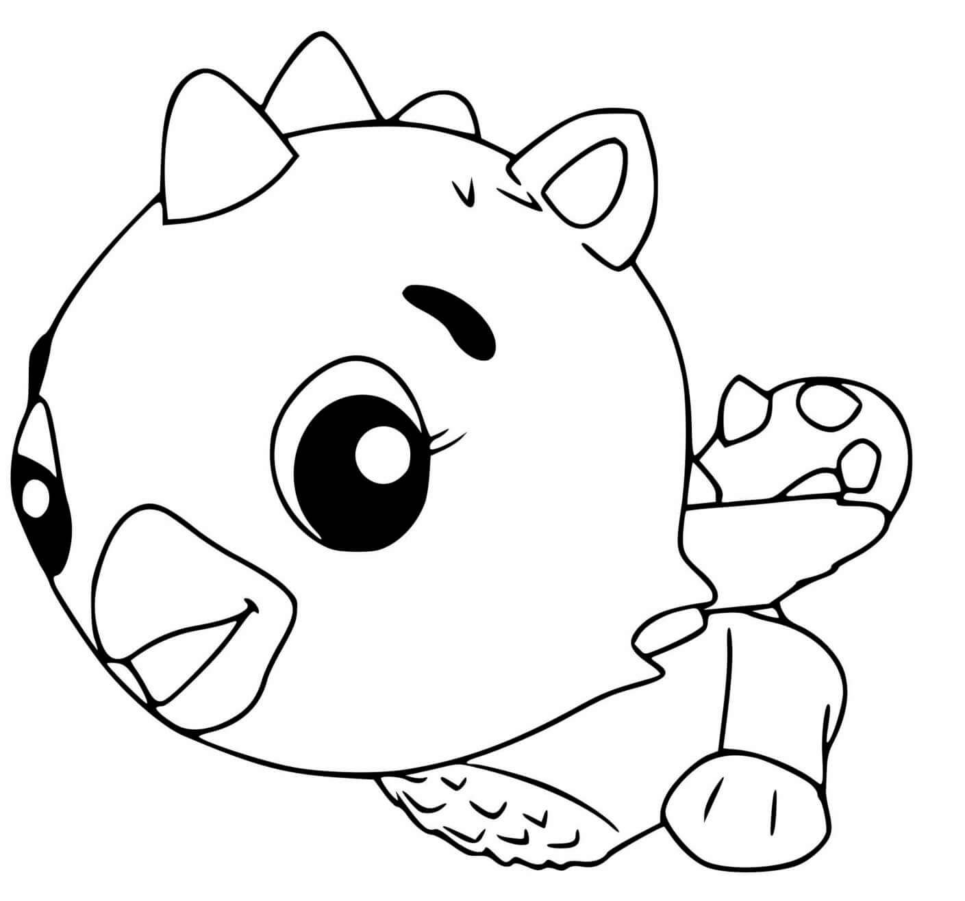 Coloriage Hatchimals Cloud Draggle - Hatchimals à imprimer