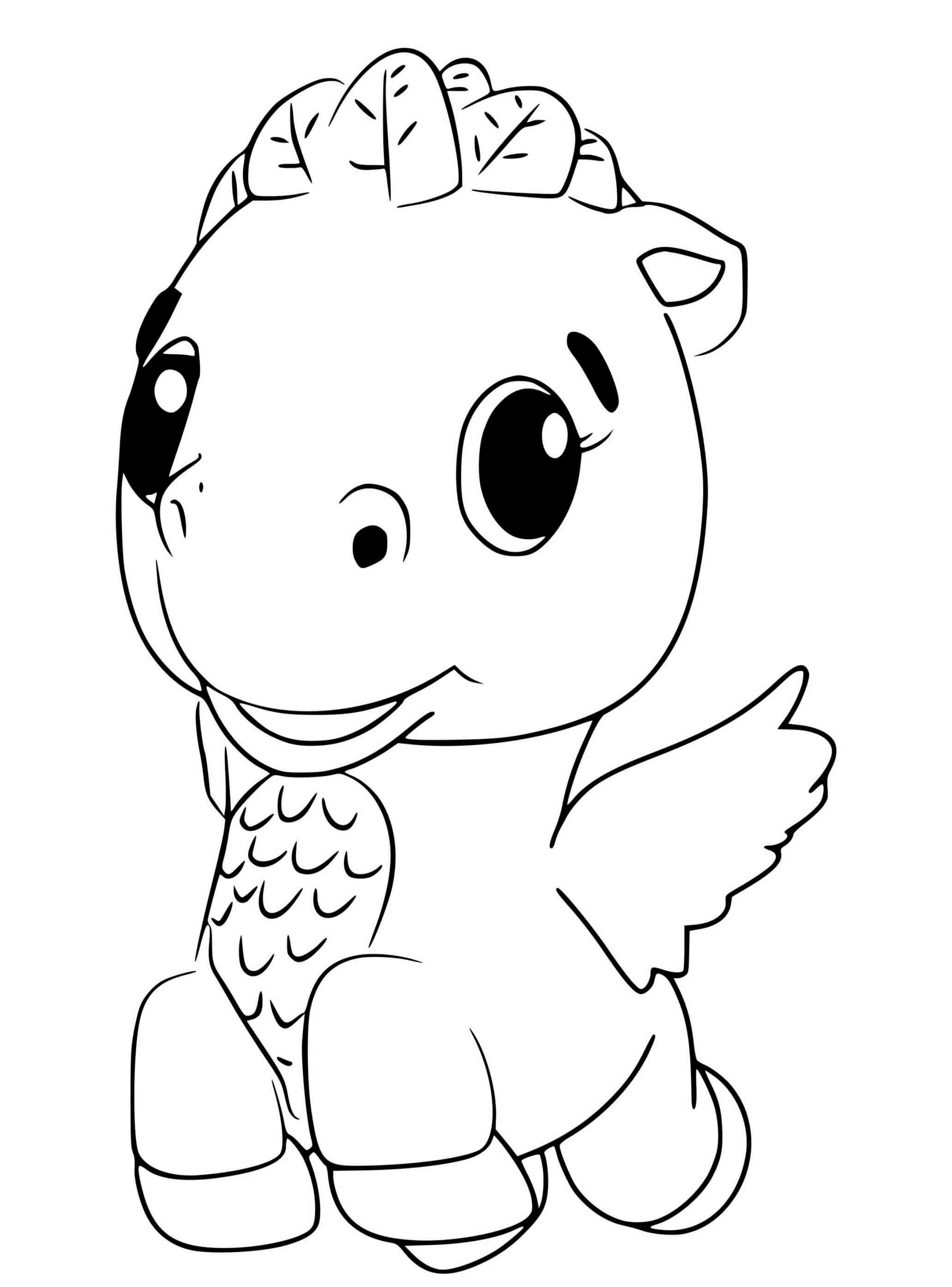 Coloriage Hatchimals Cloud Ponette - Hatchimals à imprimer