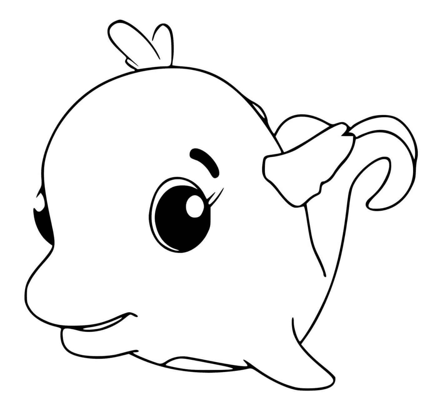 Coloriage Hatchimals Dolfinch - Hatchimals à imprimer