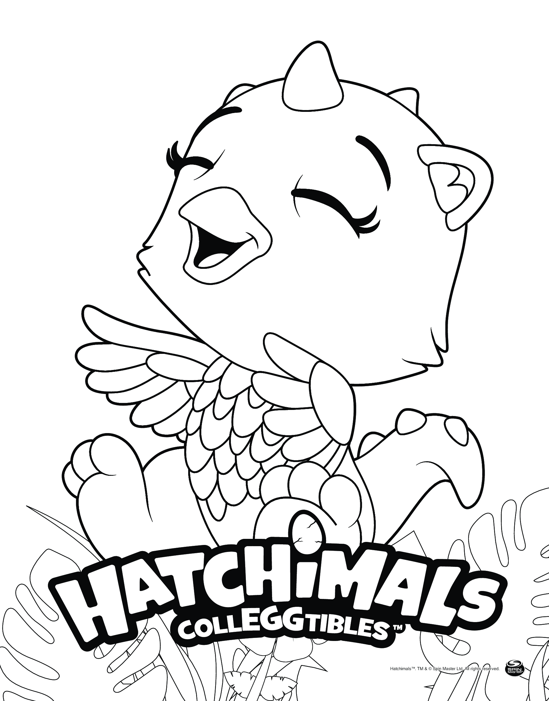 Coloriage Hatchimals Draggle - Hatchimals à imprimer
