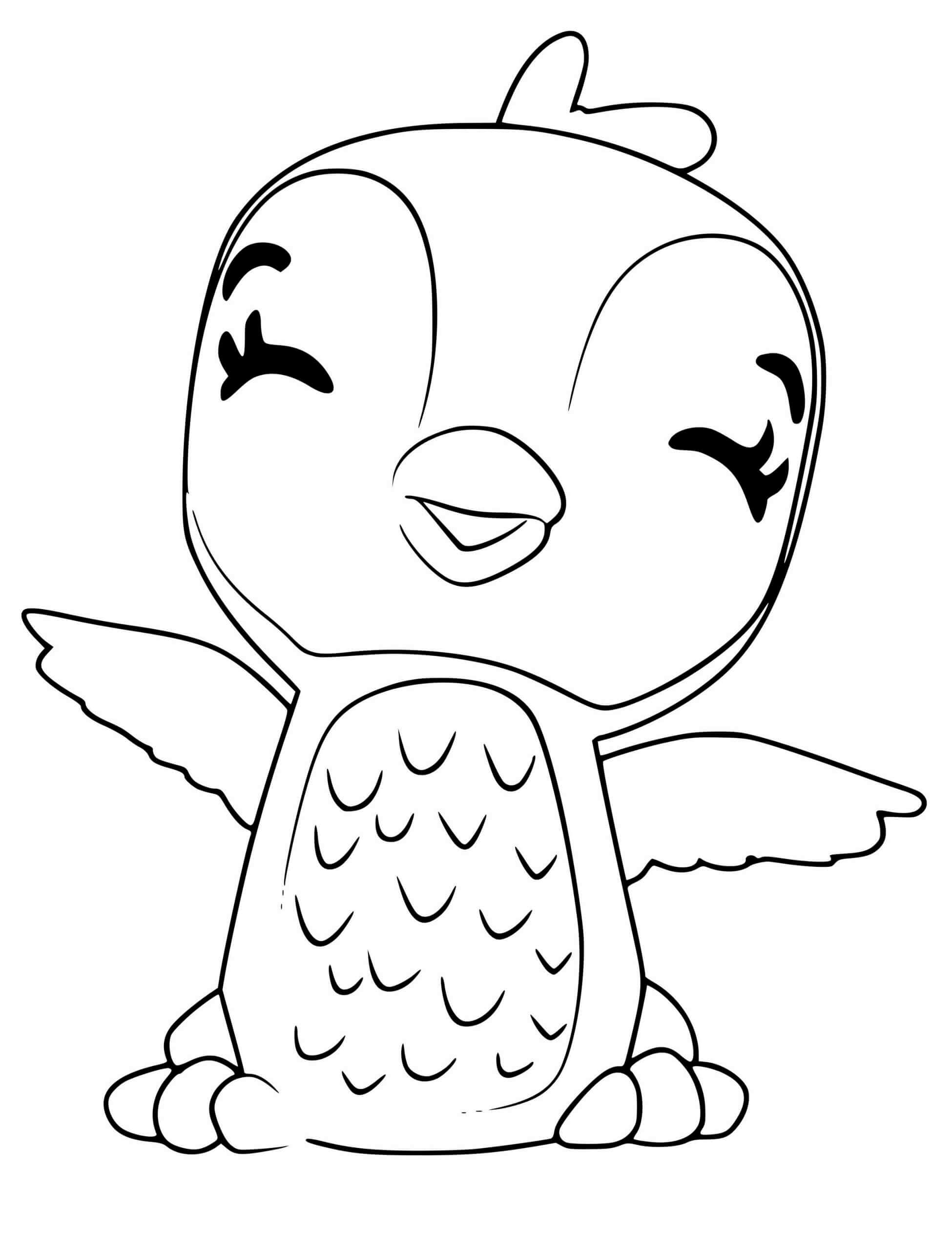Coloriage Hatchimals Giggling Penguala - Hatchimals à imprimer