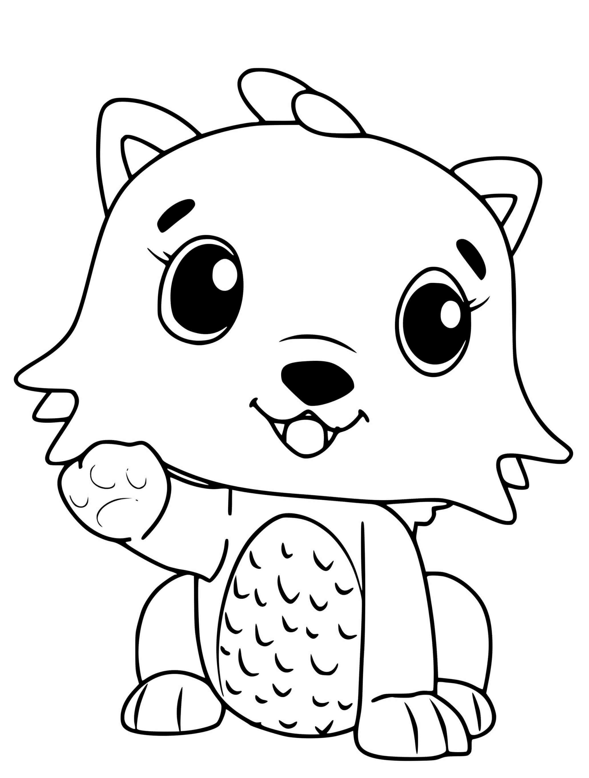 Coloriage Hatchimals Kittycan - Hatchimals à imprimer
