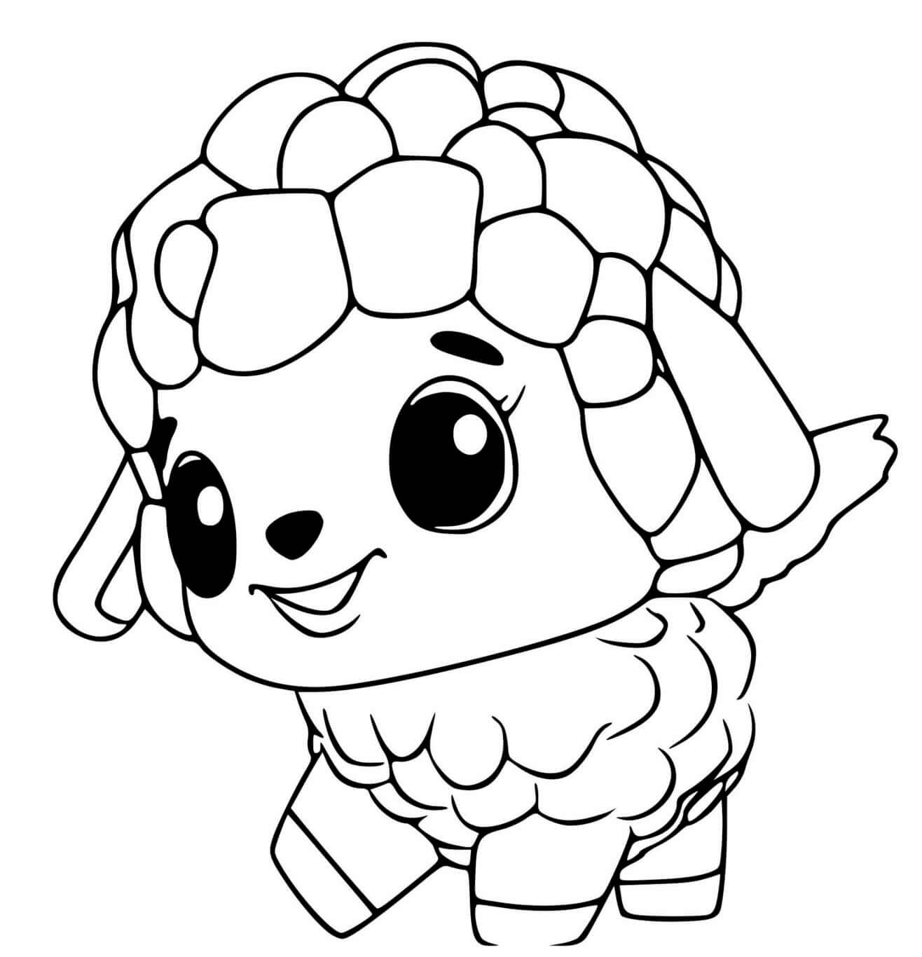 Coloriage Hatchimals Lamblet - Hatchimals à imprimer