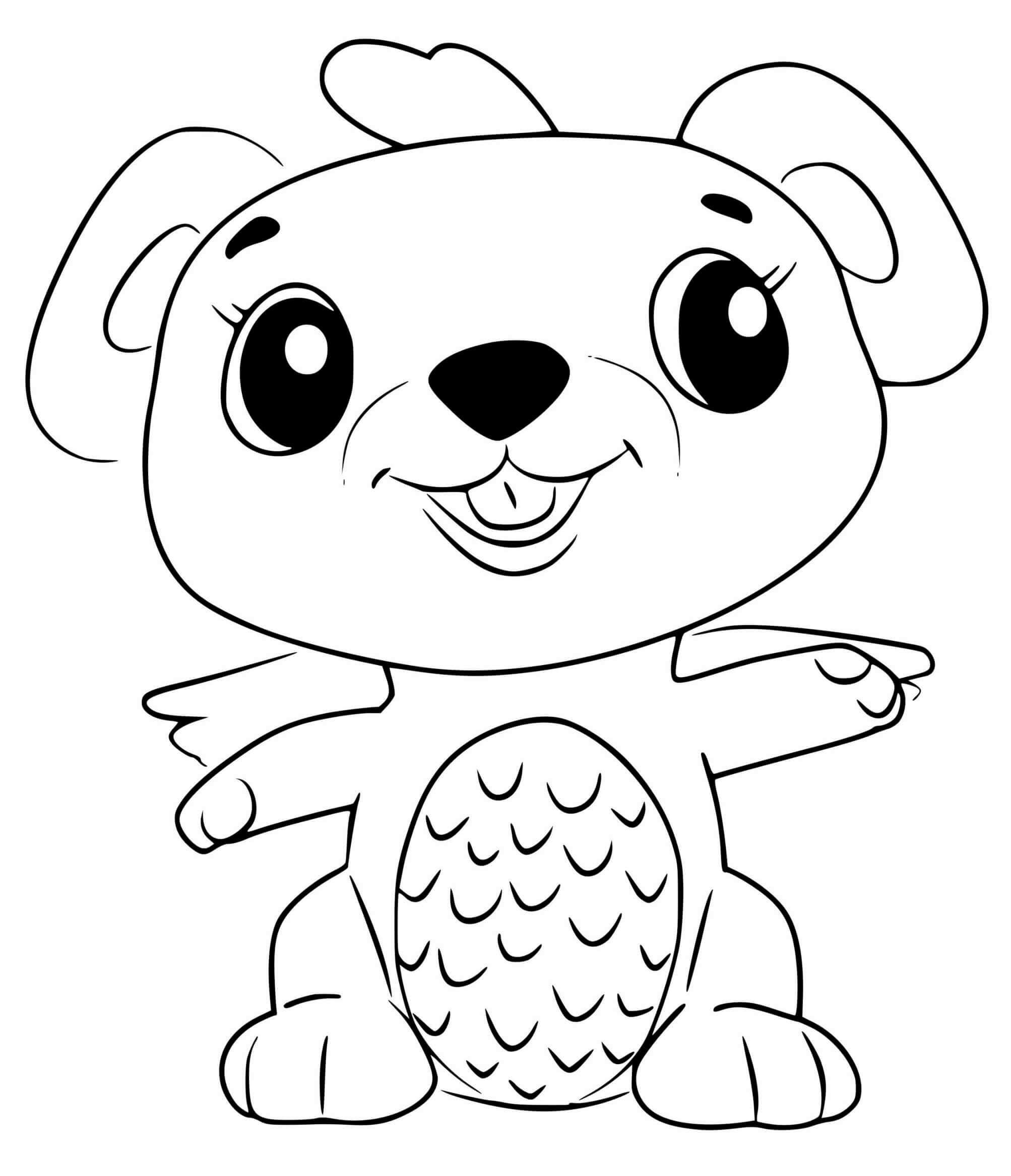 Coloriage Hatchimals Mouseswift - Hatchimals à imprimer