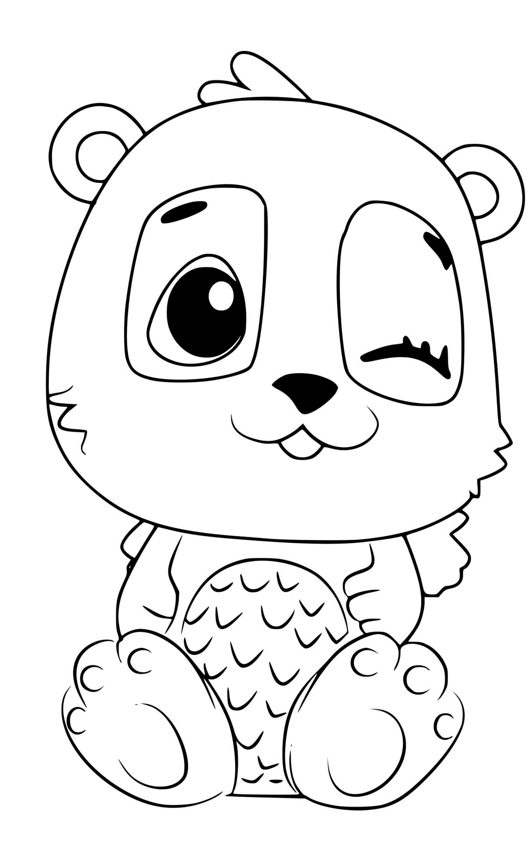 Coloriage Hatchimals Pandor - Hatchimals à imprimer