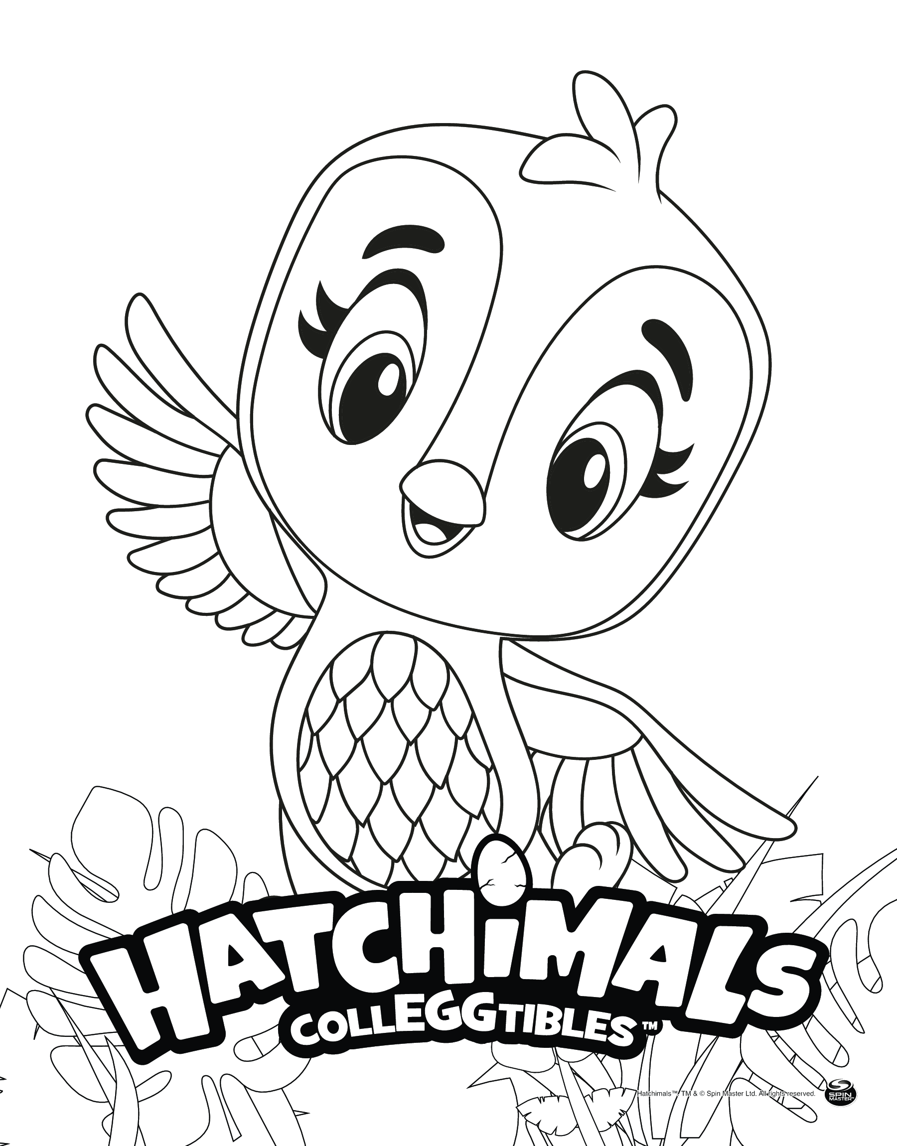 Coloriage Hatchimals Penguala - Hatchimals à imprimer