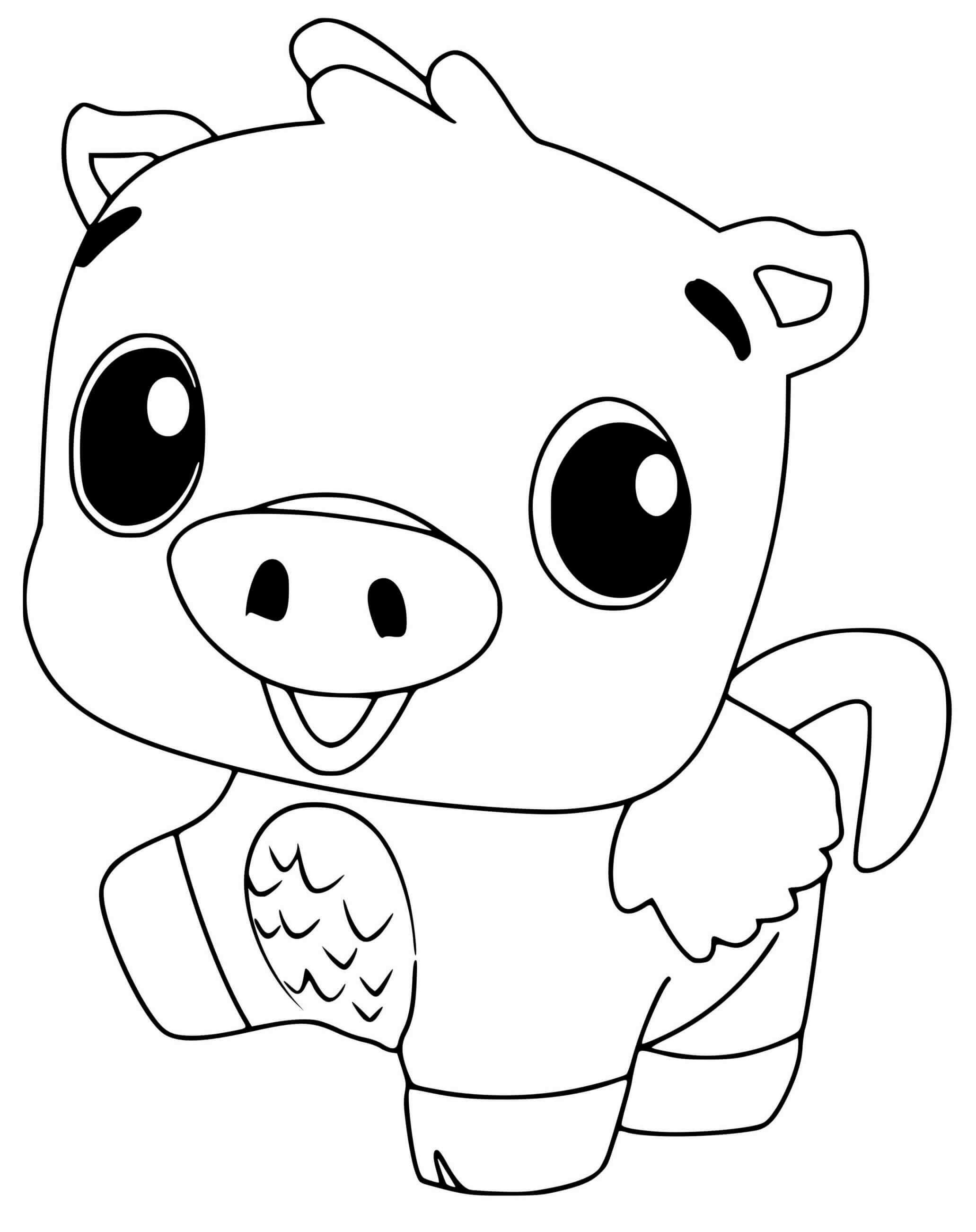 Coloriage Hatchimals Pigpiper - Hatchimals à imprimer