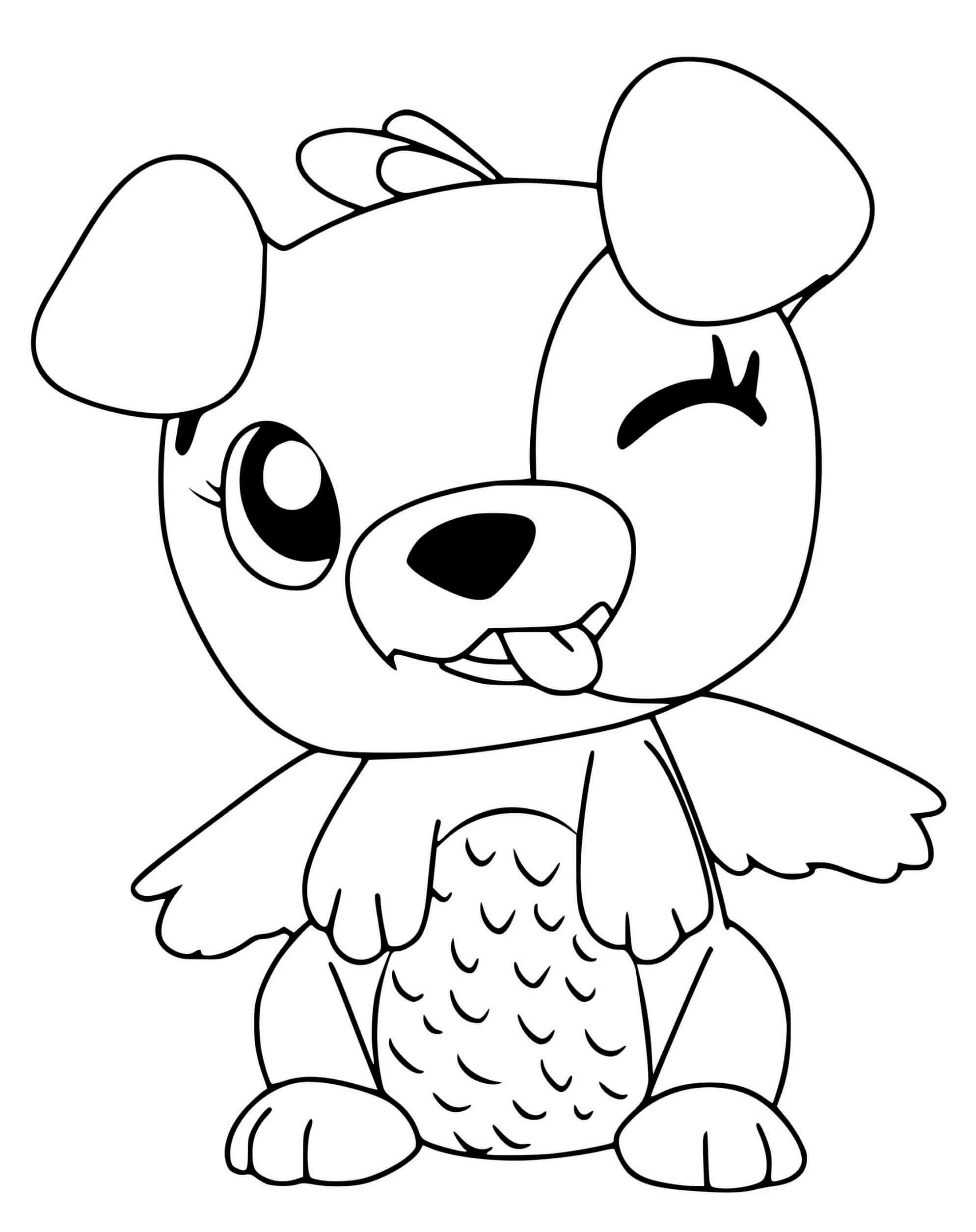 Coloriage Hatchimals Puppit - Hatchimals à imprimer