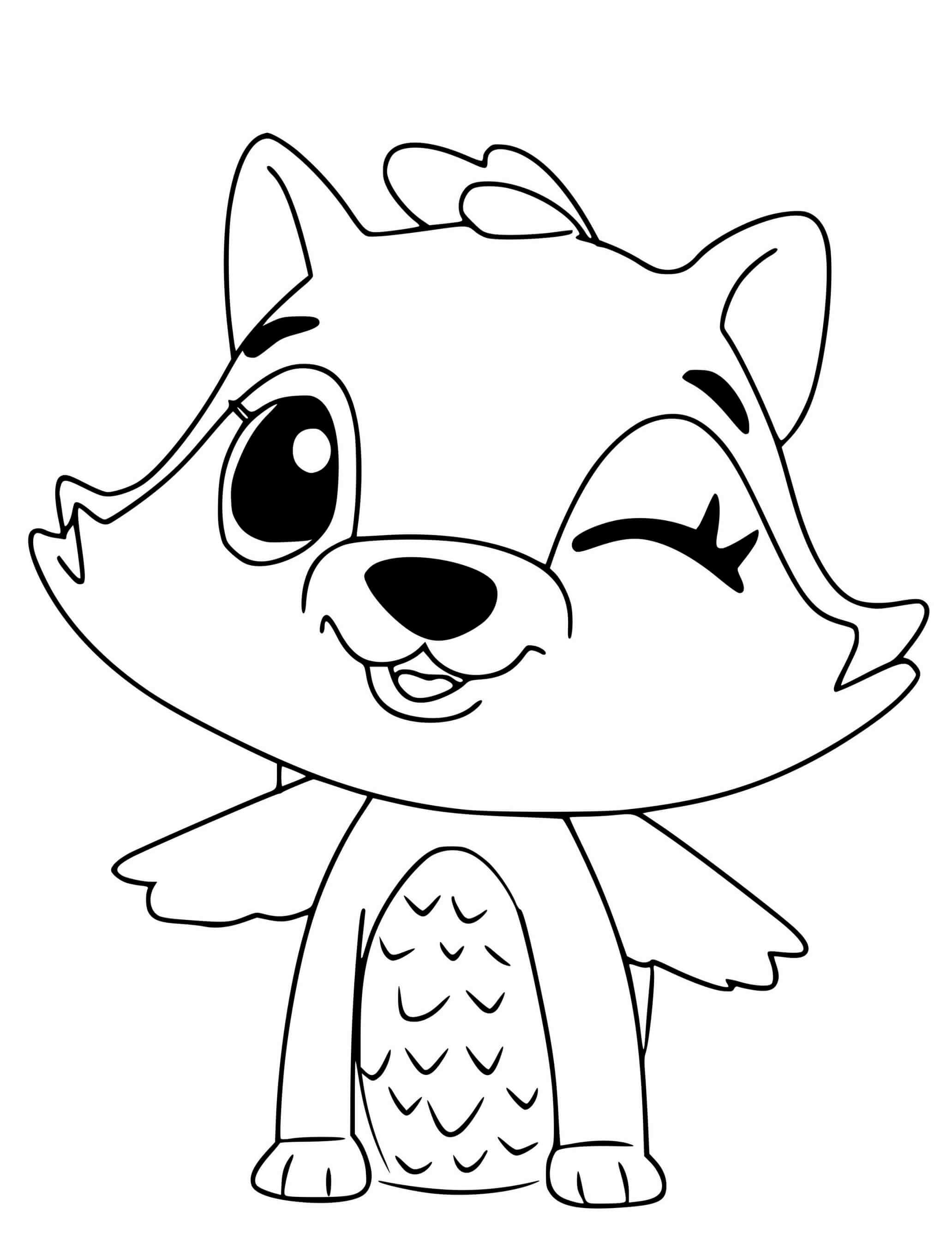 Coloriage Hatchimals Raspoon - Hatchimals à imprimer