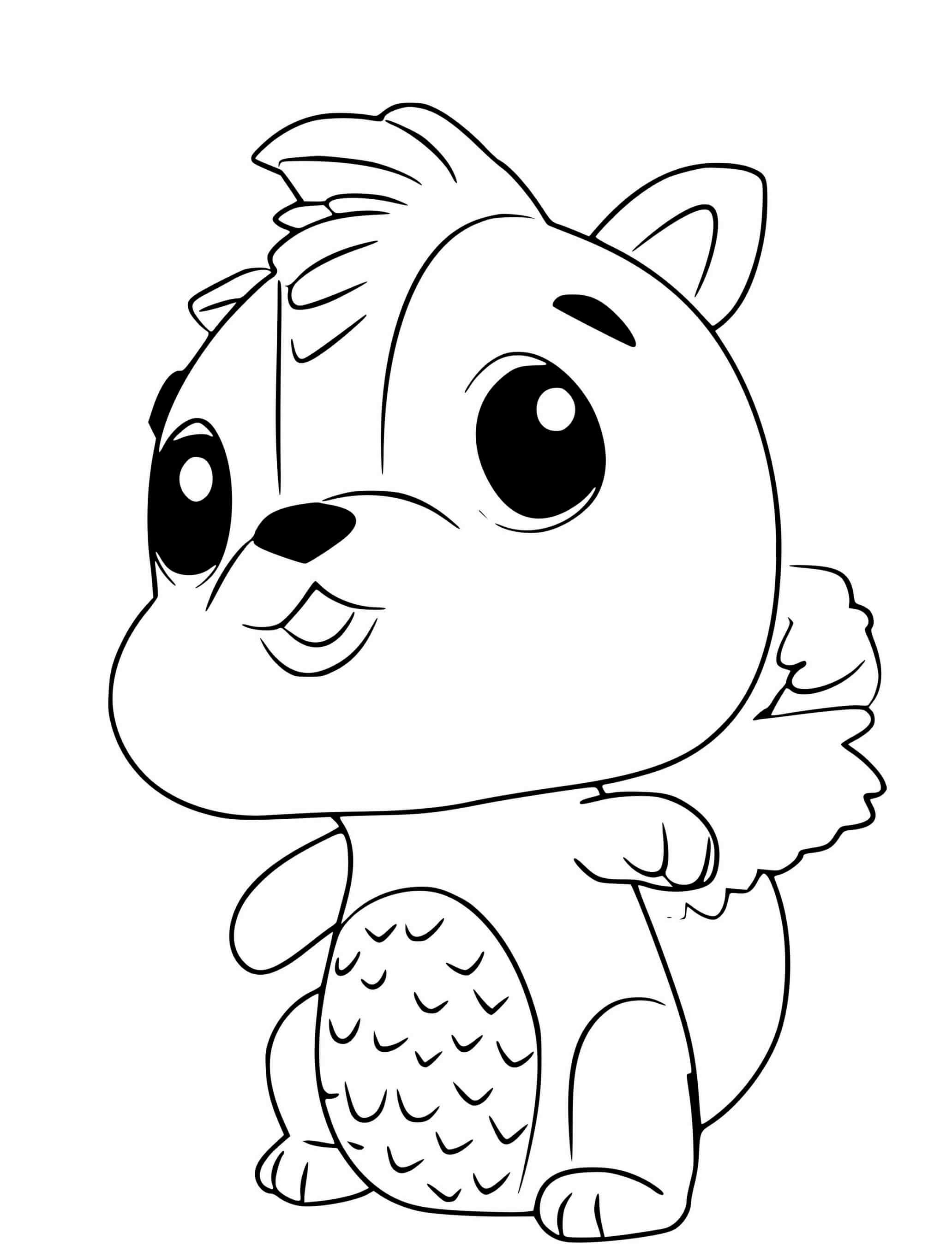 Coloriage Hatchimals Skunkle - Hatchimals à imprimer