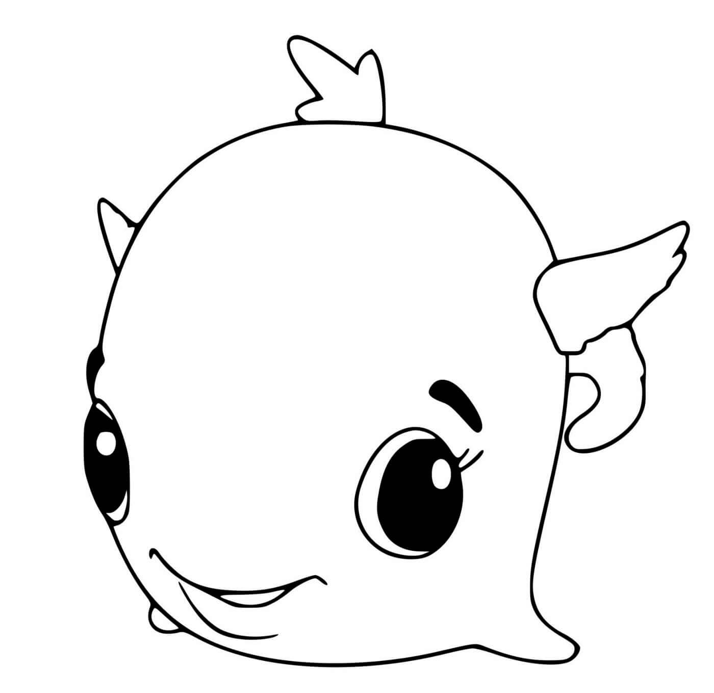 Coloriage Hatchimals Swhale - Hatchimals à imprimer