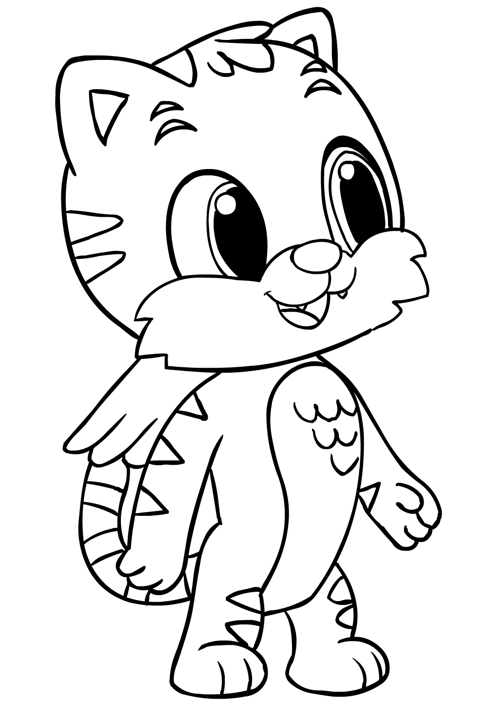Coloriage Hatchimals Tiger - Hatchimals à imprimer