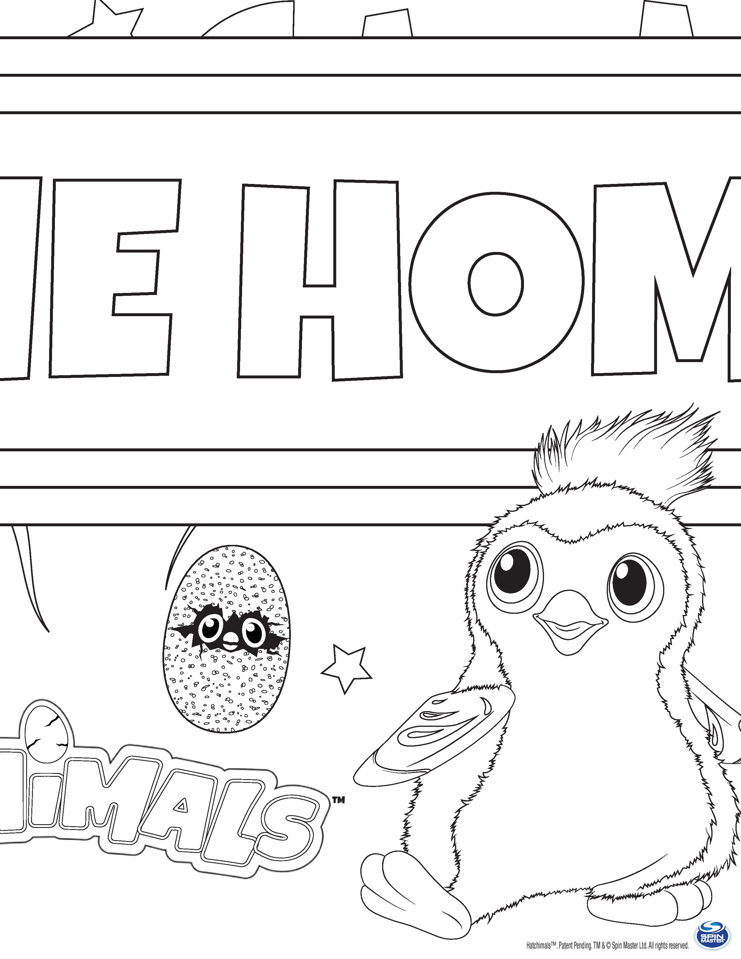 Coloriage Hatchy Hatchimals Draggles - Hatchimals à imprimer