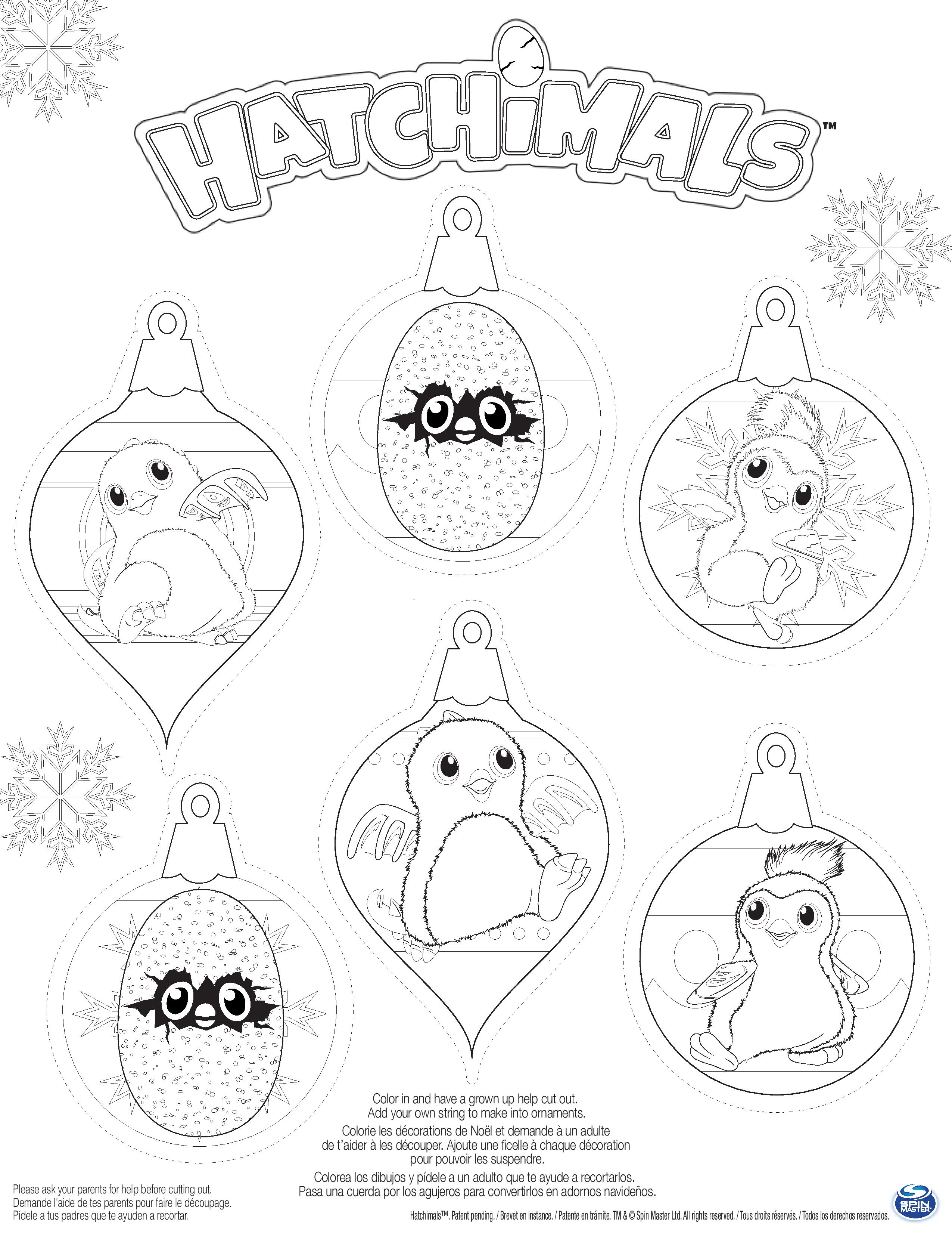 Coloriage Hatchy Hatchimals Penguala Draggles - Hatchimals à imprimer