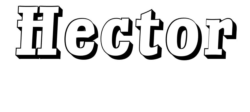 Coloriage Hector - Prénom à imprimer