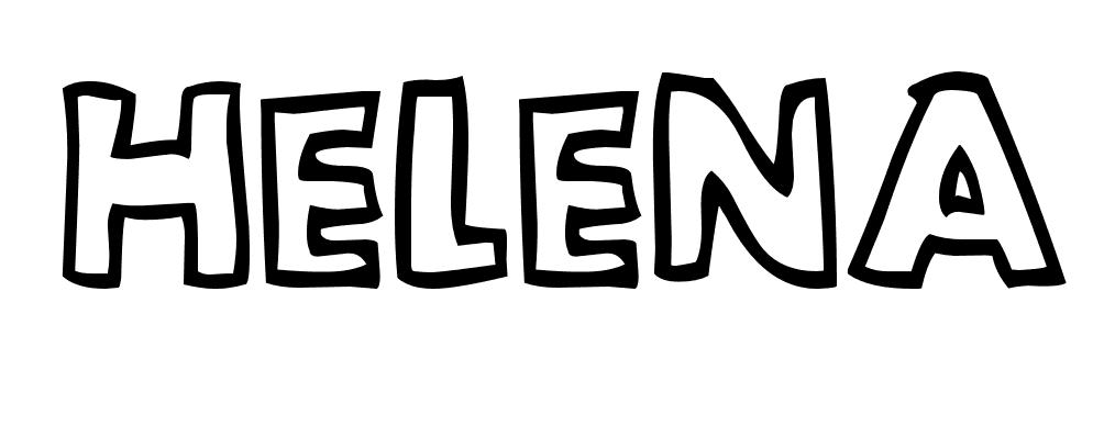 Coloriage Helena - Prénom à imprimer