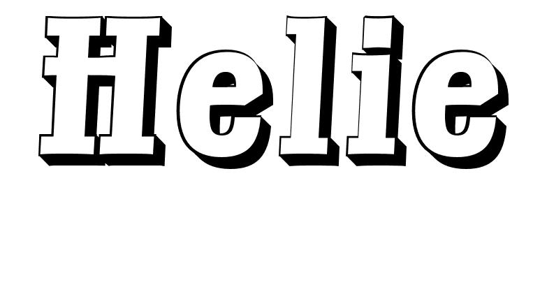 Coloriage Helie - Prénom à imprimer