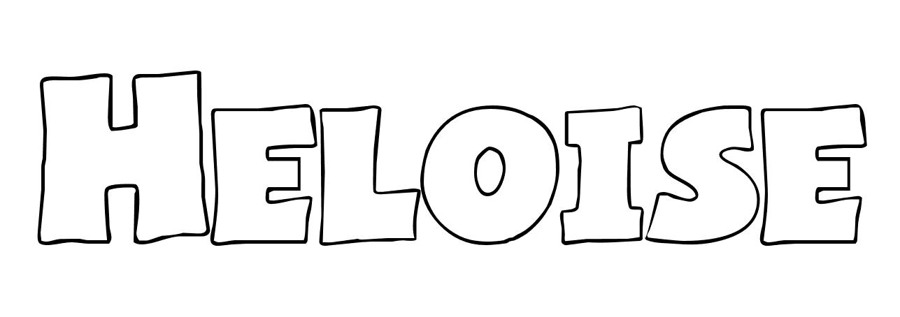 Coloriage Heloise - Prénom à imprimer
