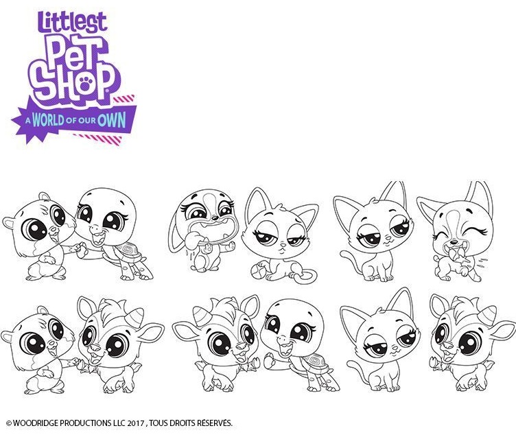 Coloriage High Five - Petshop à imprimer