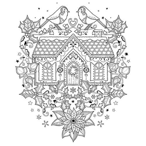 Coloriage Hiver Adulte - Adulte par johanna basford à imprimer