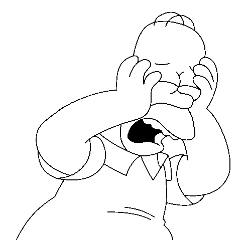 Coloriage Homer Nan - Simpson à imprimer