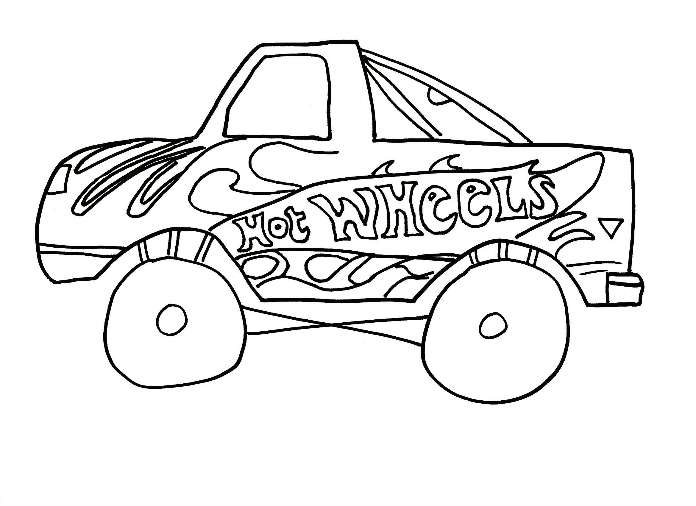 Coloriage Hot Wheels Free - Hot wheels à imprimer