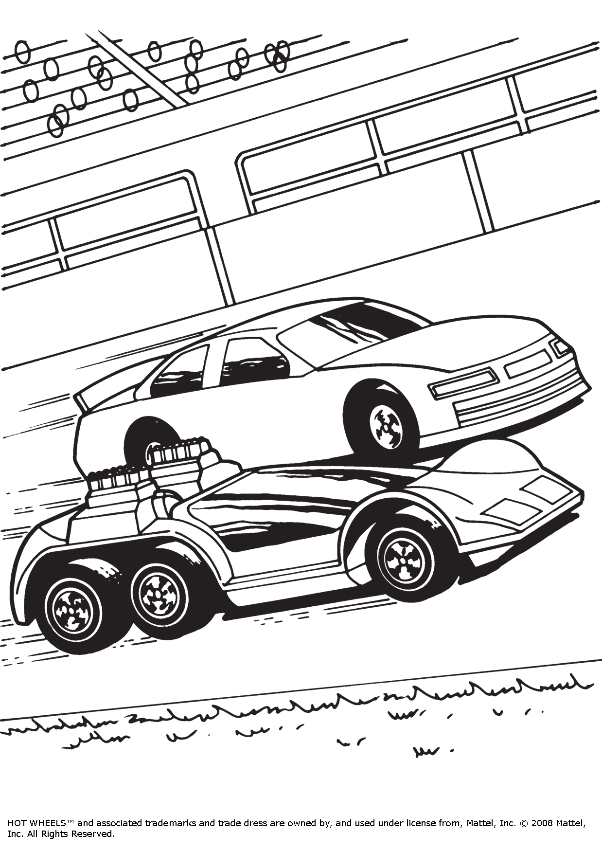 Coloriage Hot Wheels Voitures - Hot wheels à imprimer