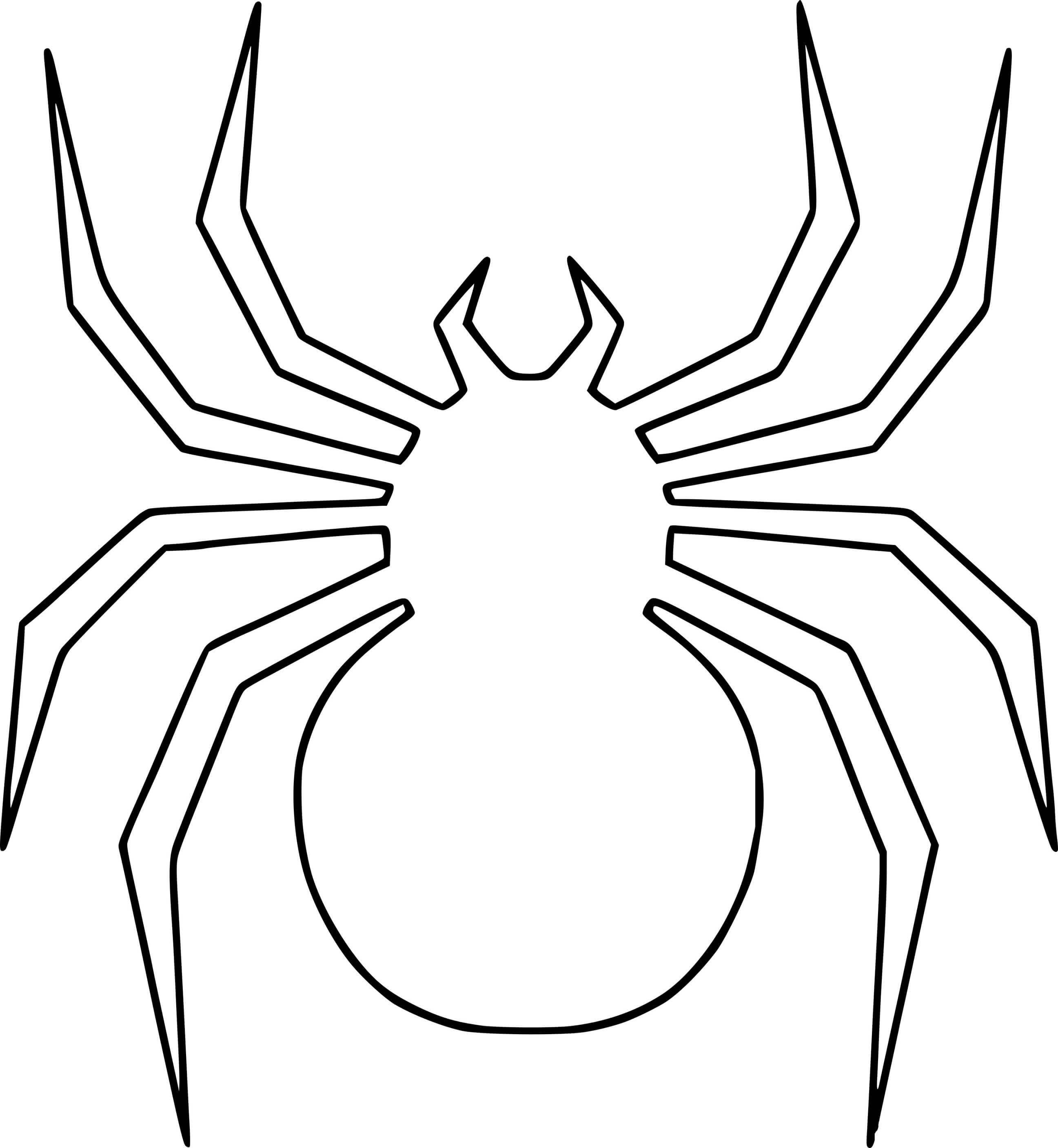 Coloriage Huge Araignée Insecte - Araignée à imprimer