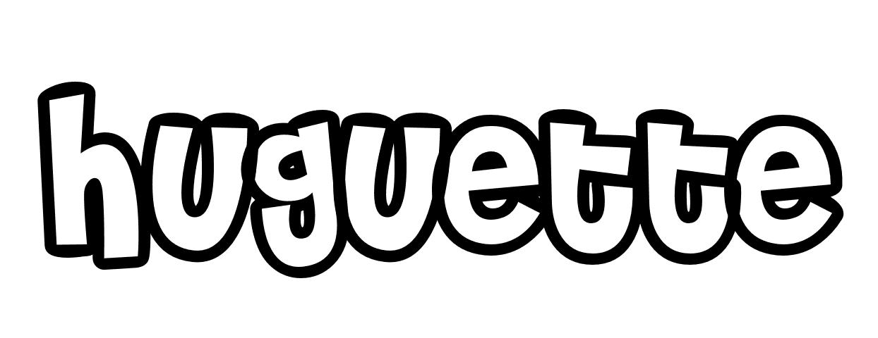 Coloriage Huguette - Prénom à imprimer