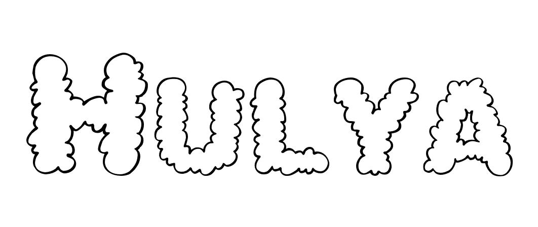 Coloriage Hulya - Prénom à imprimer