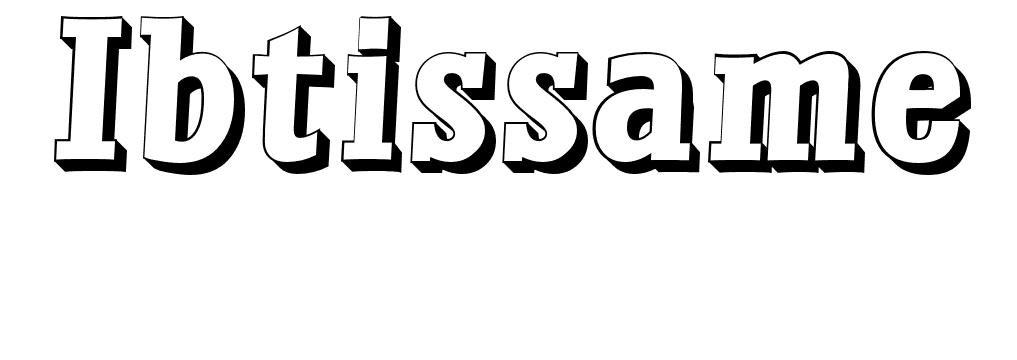 Coloriage Ibtissame - Prénom à imprimer