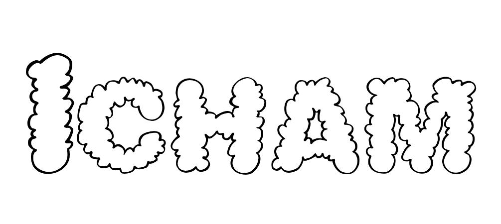 Coloriage Icham - Prénom à imprimer
