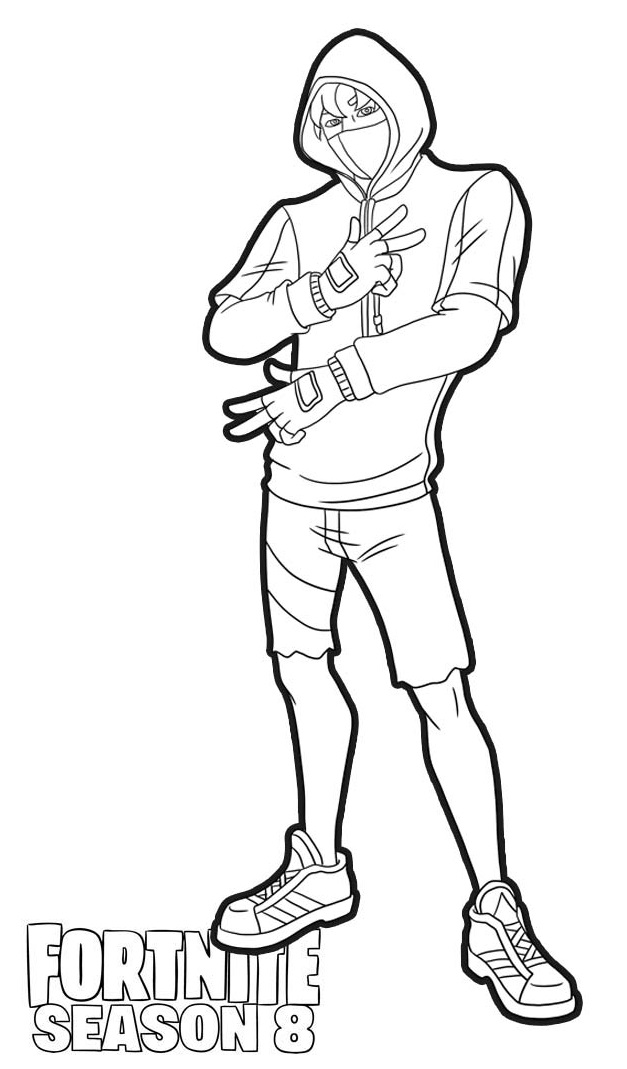 Coloriage Personnage Ikonik Fortnite S8 - Fortnite à imprimer