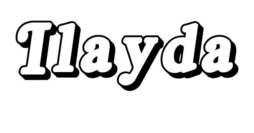 Coloriage Ilayda - Prénom à imprimer