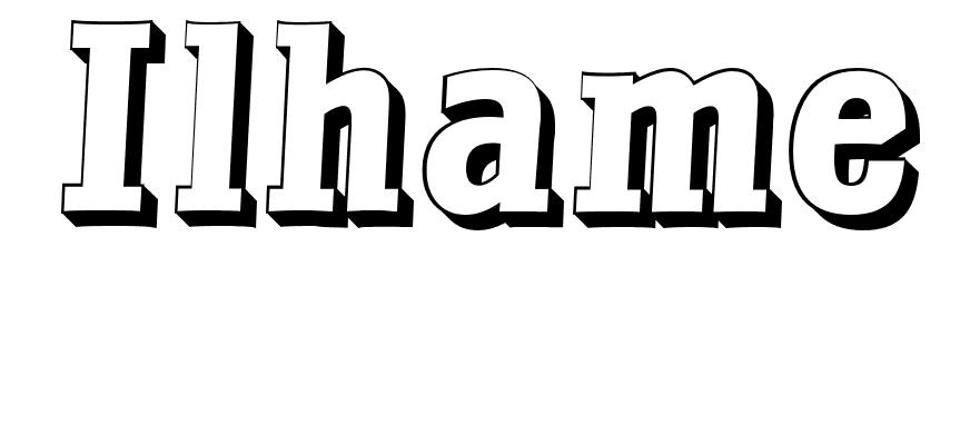 Coloriage Ilhame - Prénom à imprimer