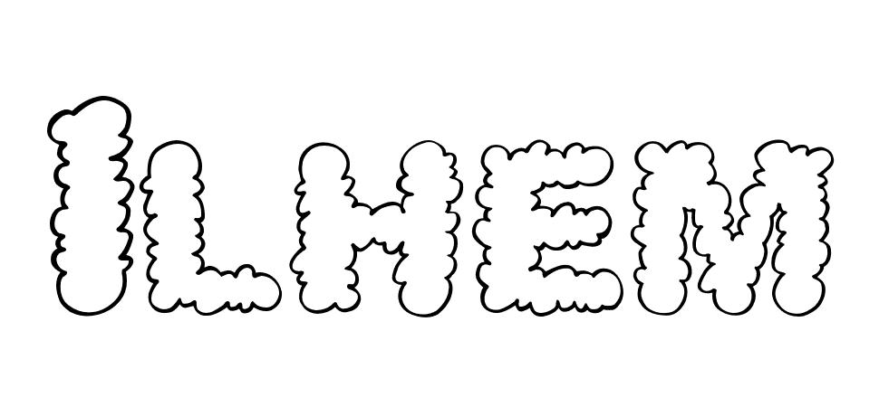 Coloriage Ilhem - Prénom à imprimer