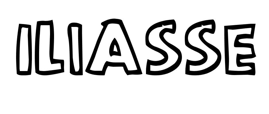Coloriage Iliasse - Prénom à imprimer