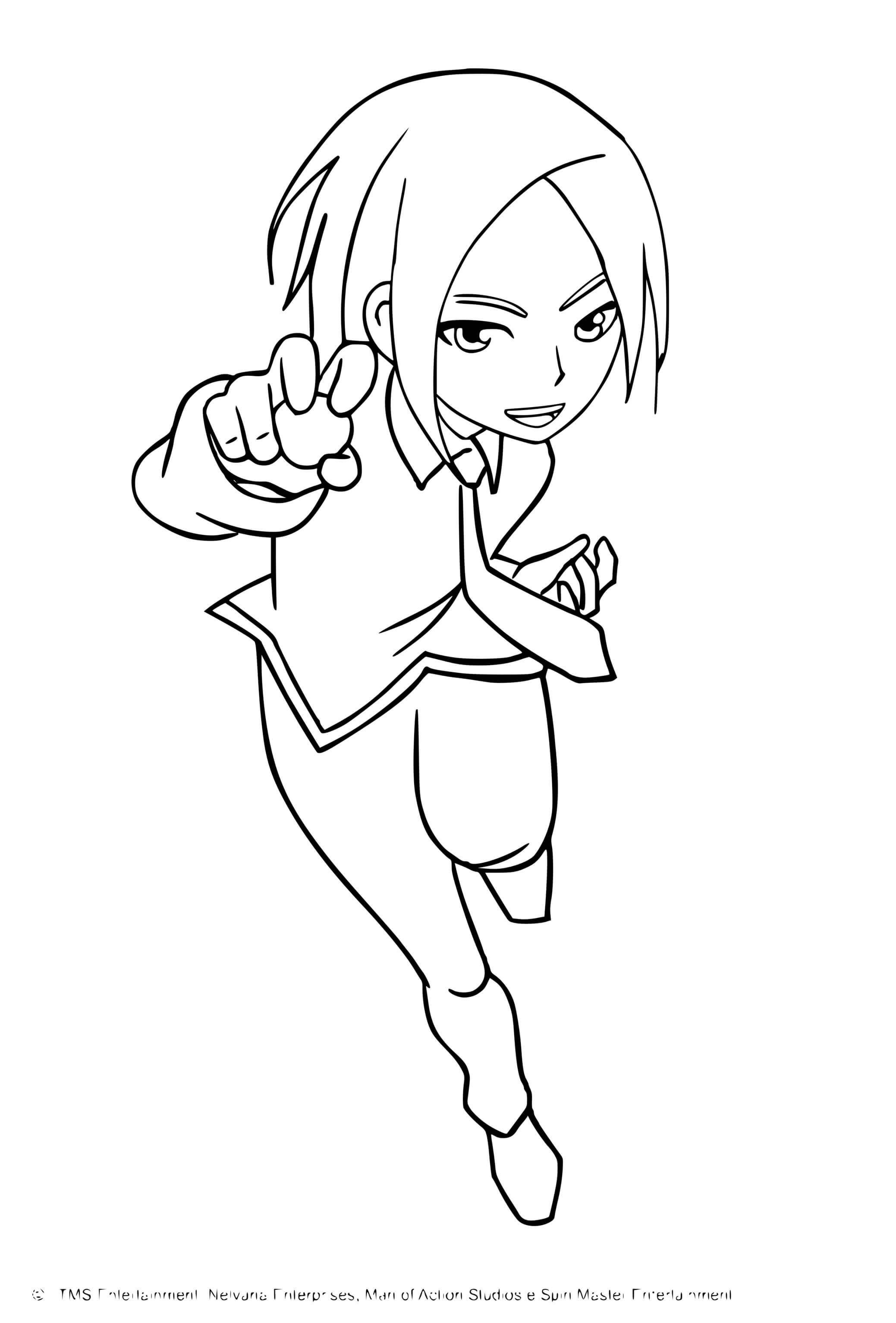 Coloriage Ines Bakugan Battle Planet - Bakugan à imprimer