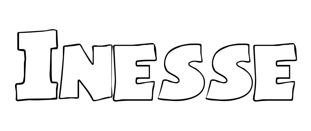Coloriage Inesse - Prénom à imprimer