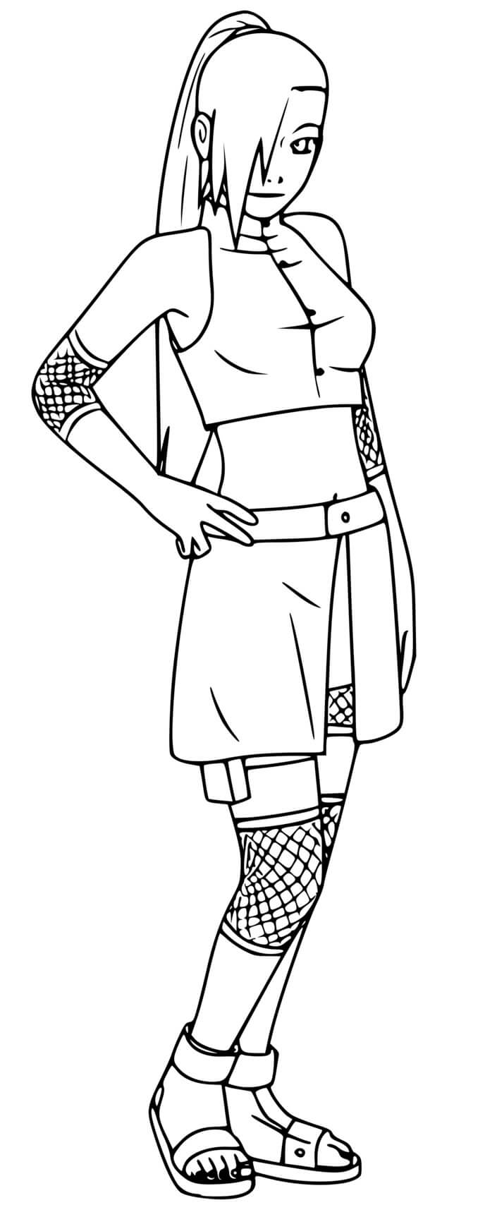 Coloriage Ino Yamanaka Naruto Clan Yamanaka - Naruto à imprimer