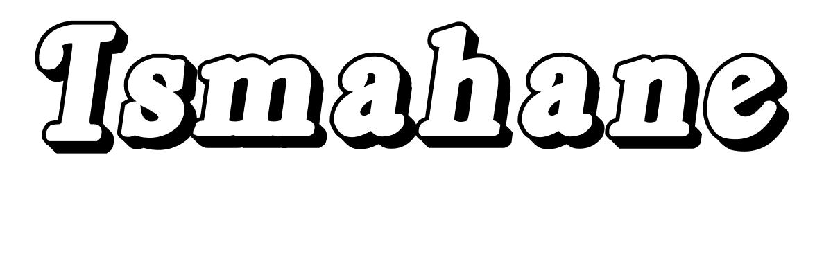 Coloriage Ismahane - Prénom à imprimer