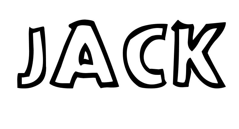 Coloriage Jack - Prénom à imprimer