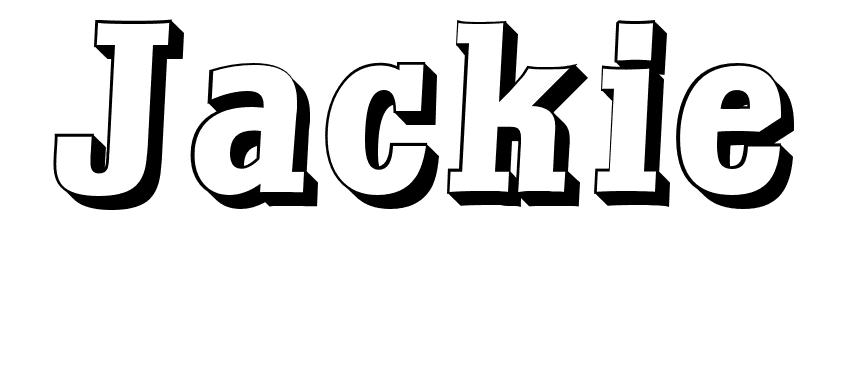 Coloriage Jackie - Prénom à imprimer