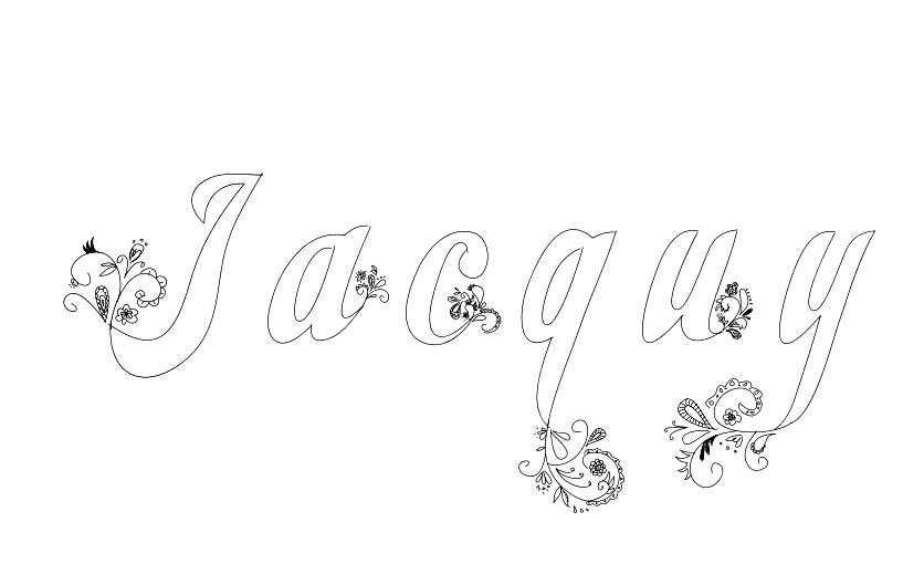 Coloriage Jacquy - Prénom à imprimer