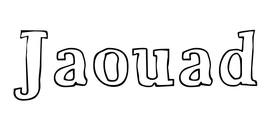 Coloriage Jaouad - Prénom à imprimer