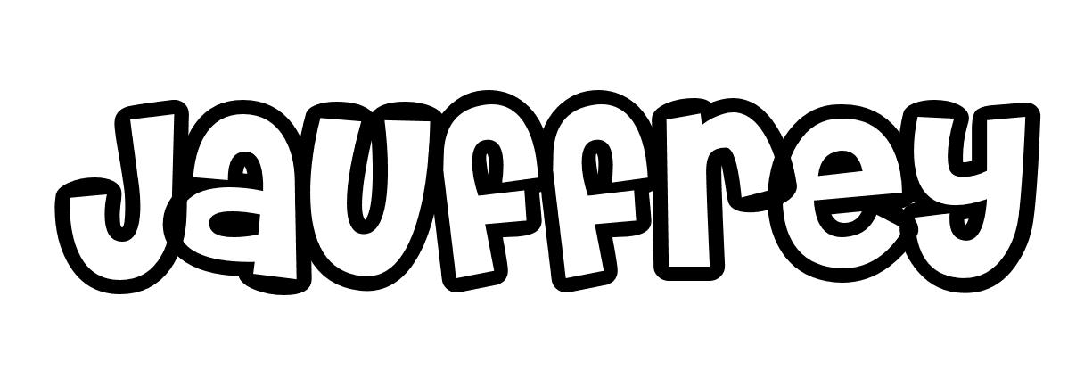 Coloriage Jauffrey - Prénom à imprimer