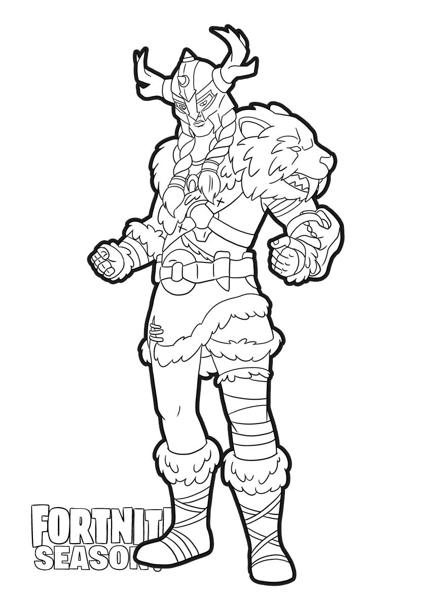 Coloriage Peau Jäger Fortnite - Fortnite à imprimer