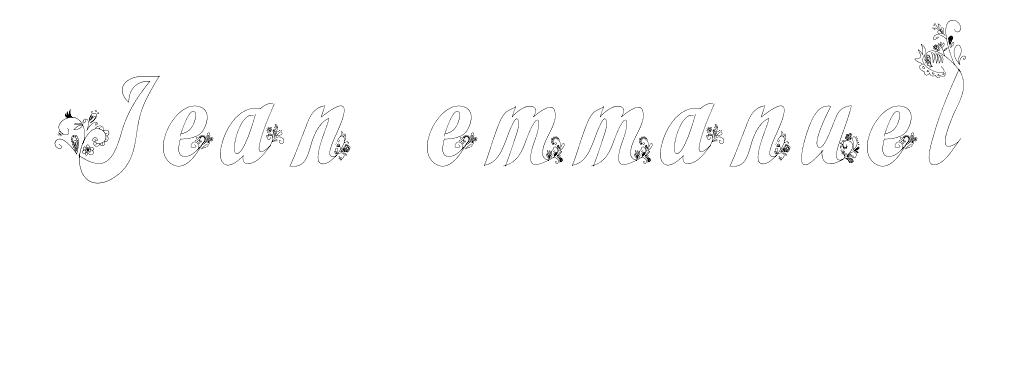 Coloriage Jean Emmanuel - Prénom à imprimer
