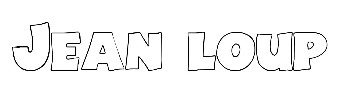Coloriage Jean Loup - Prénom à imprimer